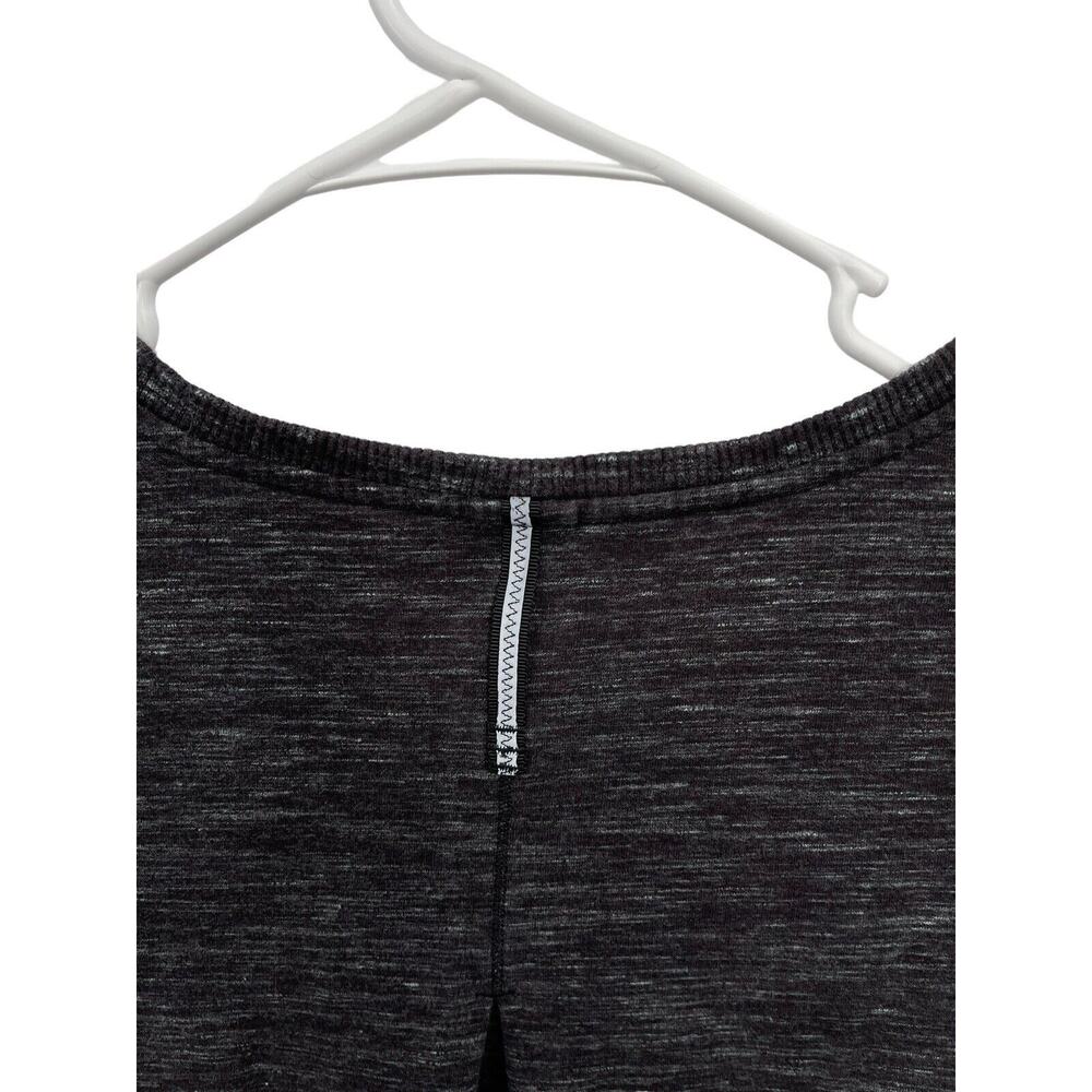 Lululemon Exhalation Sweatshirt Pullover Heathered Marked Black Size 6 - Picture 5 of 7